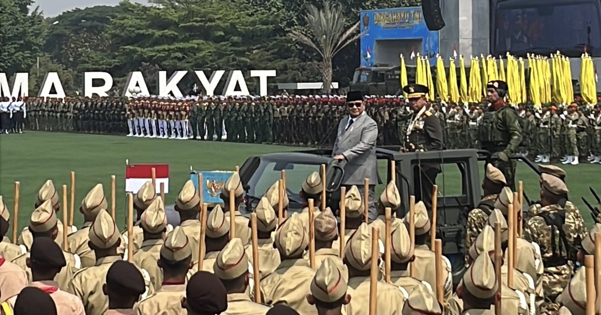 Presiden Prabowo Pimpin Upacara HUT ke-81 TNI, 204 Satuan Baru Diresmikan