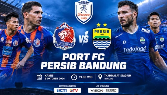 Jadwal Persib Hari Ini vs Port FC, Cek Jam Tayang dan Live Streaming