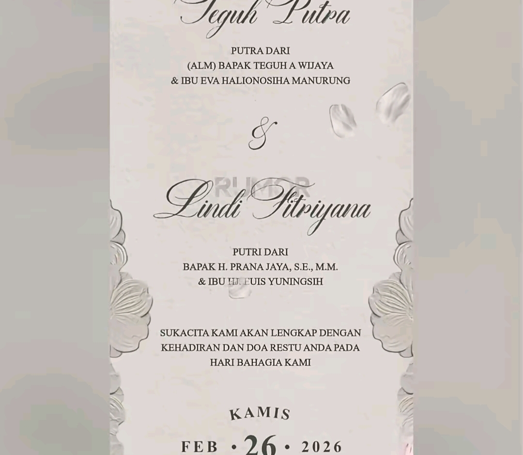 Virgoun dan Lindi Fitriyana Menikah di Kelapa Dua, KUA: Berkas Lengkap ​