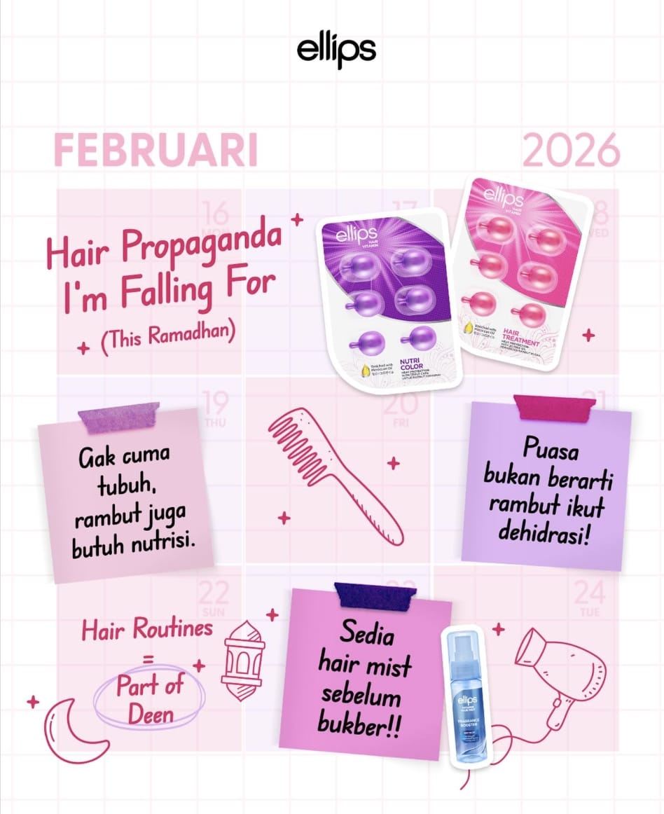 ​Rambut Anti-Apek Selama Puasa, Ellips Luncurkan Hair Mist ‘Mist Me Up’ dengan Teknologi Fragrance Booster ​