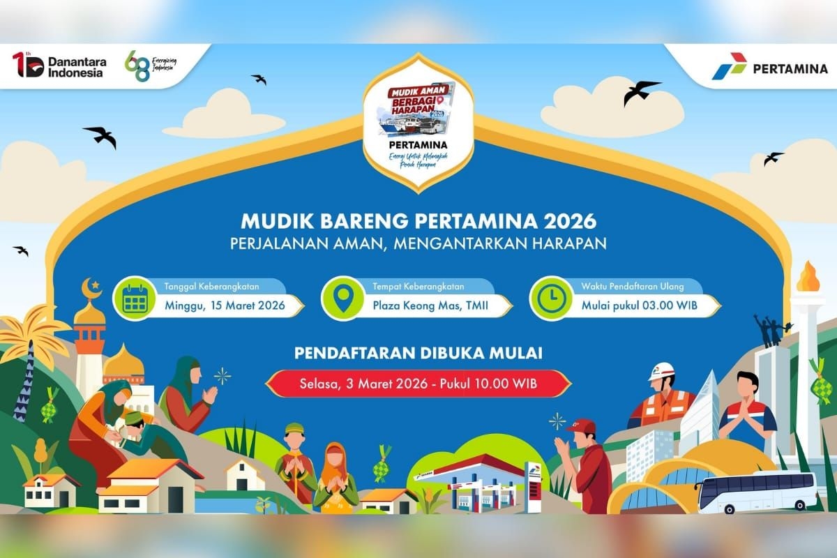 Pertamina Buka Mudik Gratis 2026 ke 15 Kota di Jawa, Yuk Catat Tanggalnya!