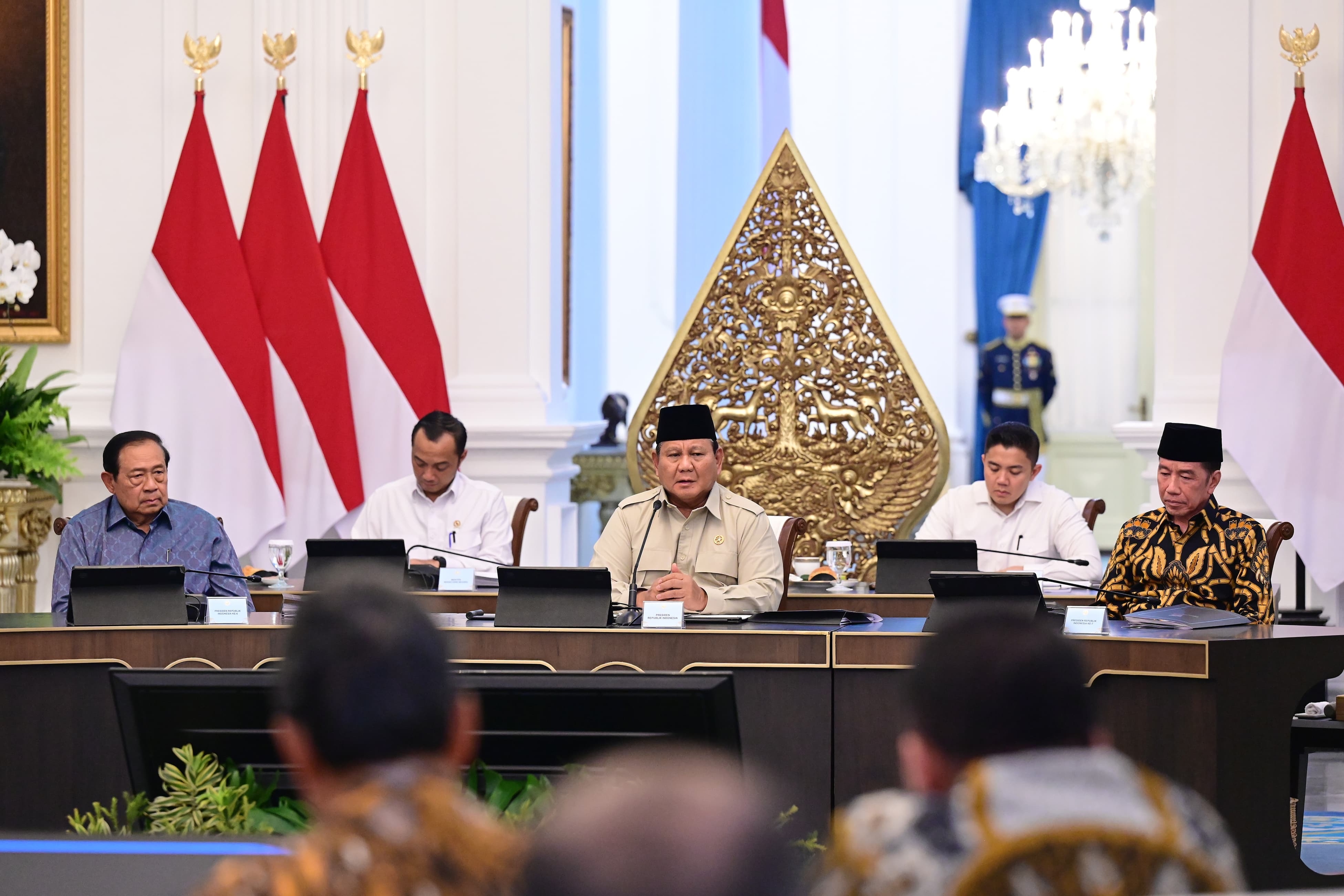 Momen Satu Meja di Istana: Prabowo, SBY, dan Jokowi Bahas Arah Besar Bangsa