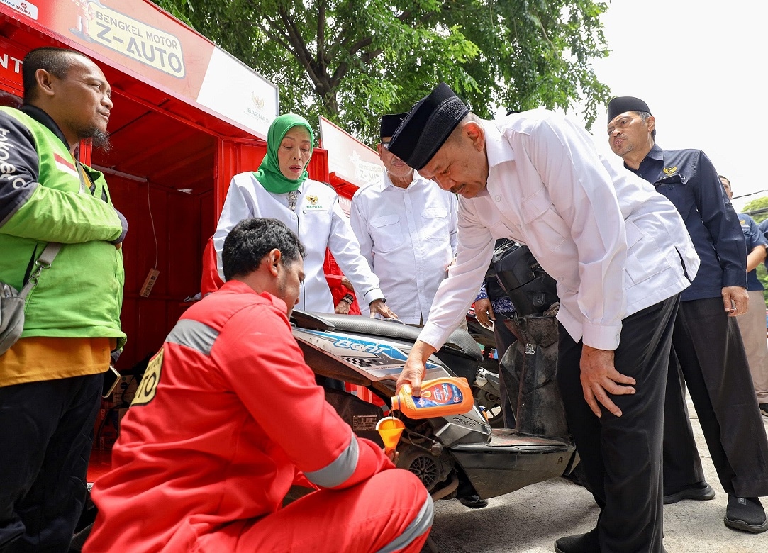 Sambut Mudik Lebaran, Baznas Berikan Layanan Servis dan Ganti Oli Gratis untuk 5000 Sepeda Motor