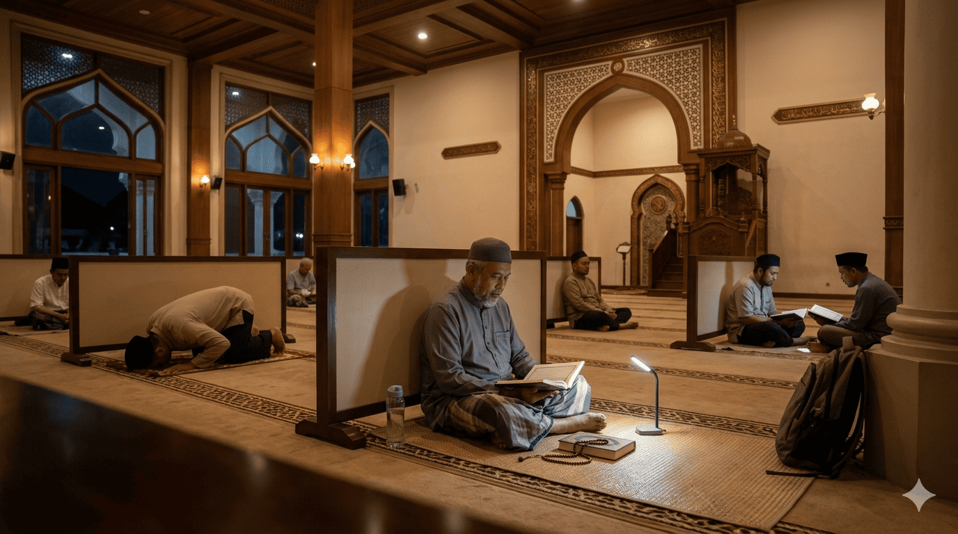 Tata Cara Itikaf di Masjid yang Benar: Panduan Lengkap Niat, Amalan, dan Waktu Pelaksanaannya