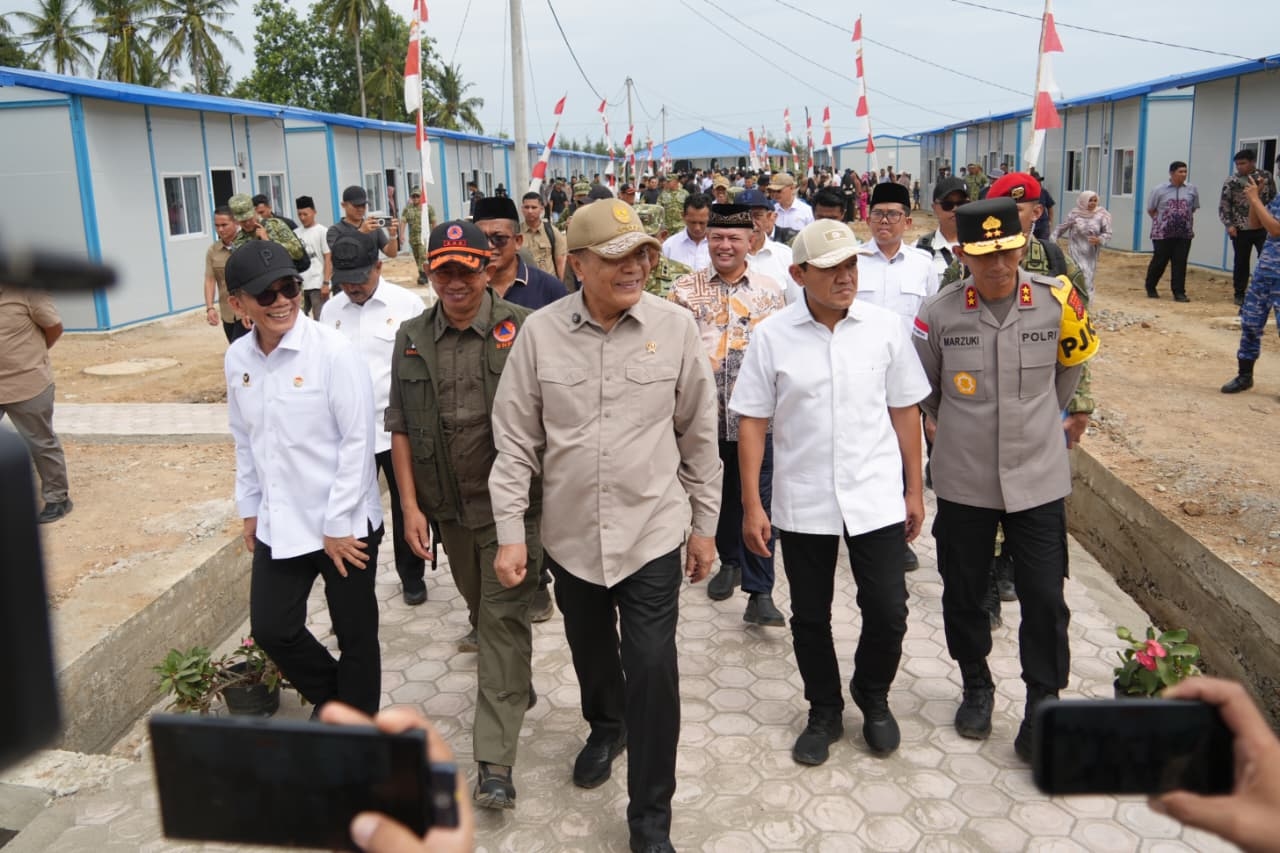 Menko Polkam Serahkan 104 Hunian Tetap untuk Warga Korban Bencana di Aceh Utara