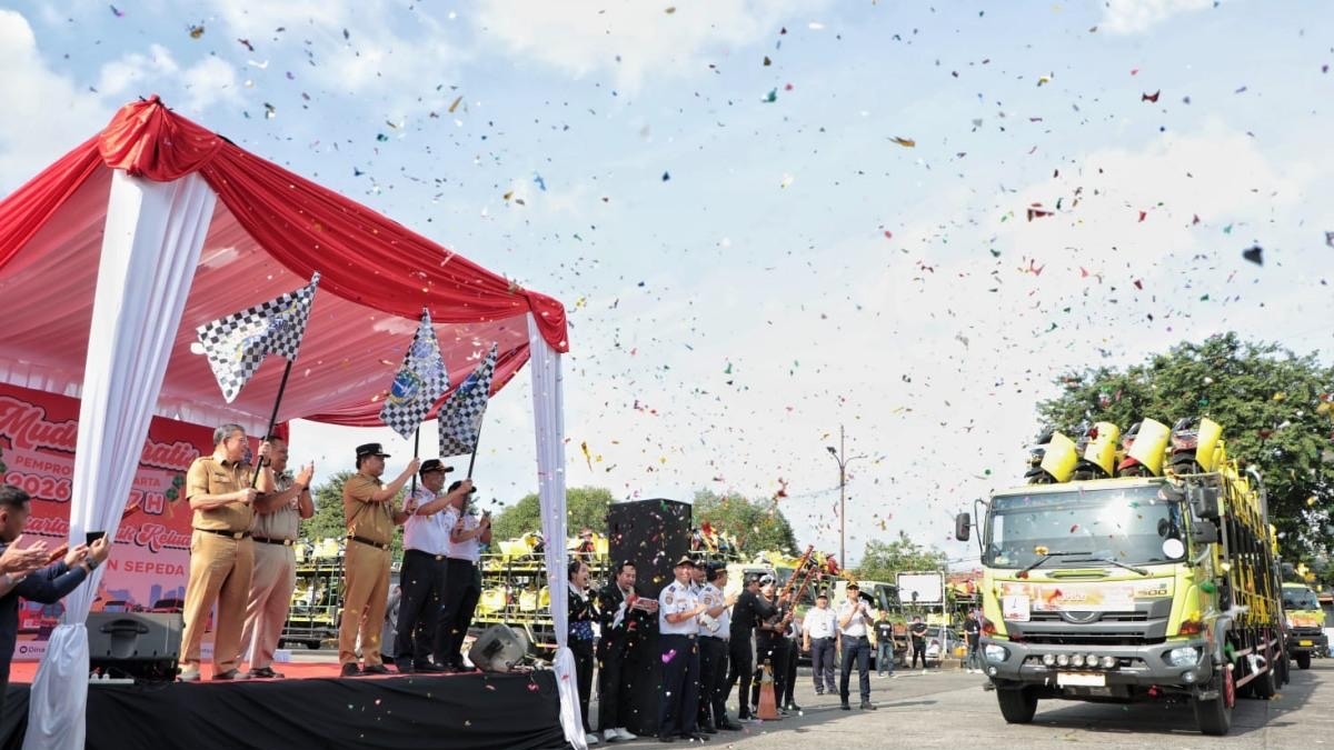 Pemprov Jakarta Berangkatkan 388 Sepeda Motor Peserta Mudik Gratis Lebih Awal