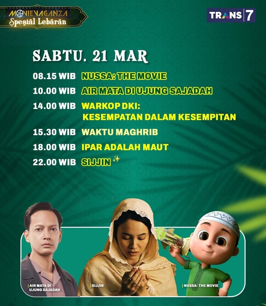 Sambut Idulfitri 1447 H, TRANS7 Hadirkan Hiburan Spesial: Lapor Pak! Bareng UNGU hingga Maraton Warkop DKI