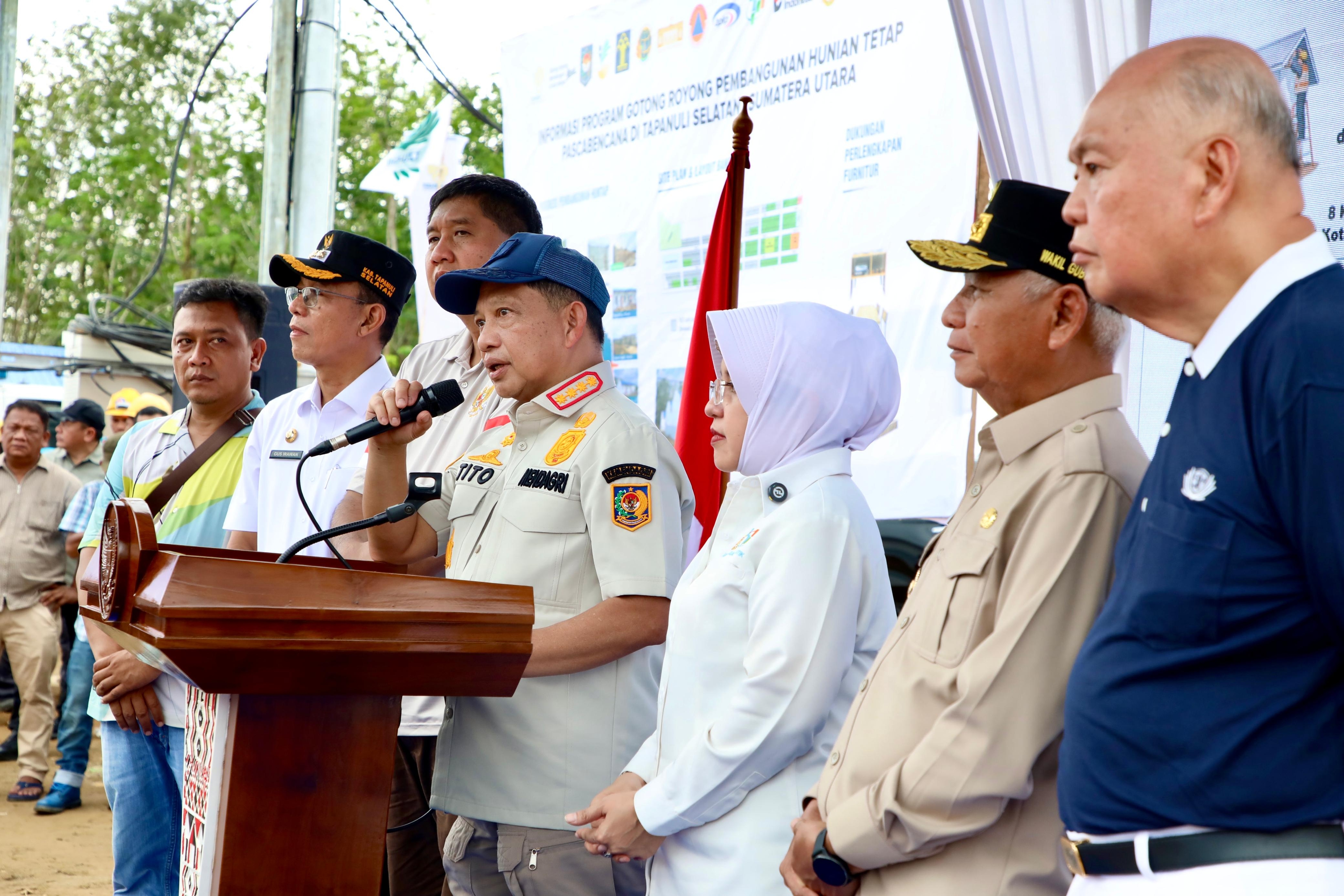 Satgas PRR Serahkan 120 Rumah kepada Penyintas Bencana di Tapanuli Selatan