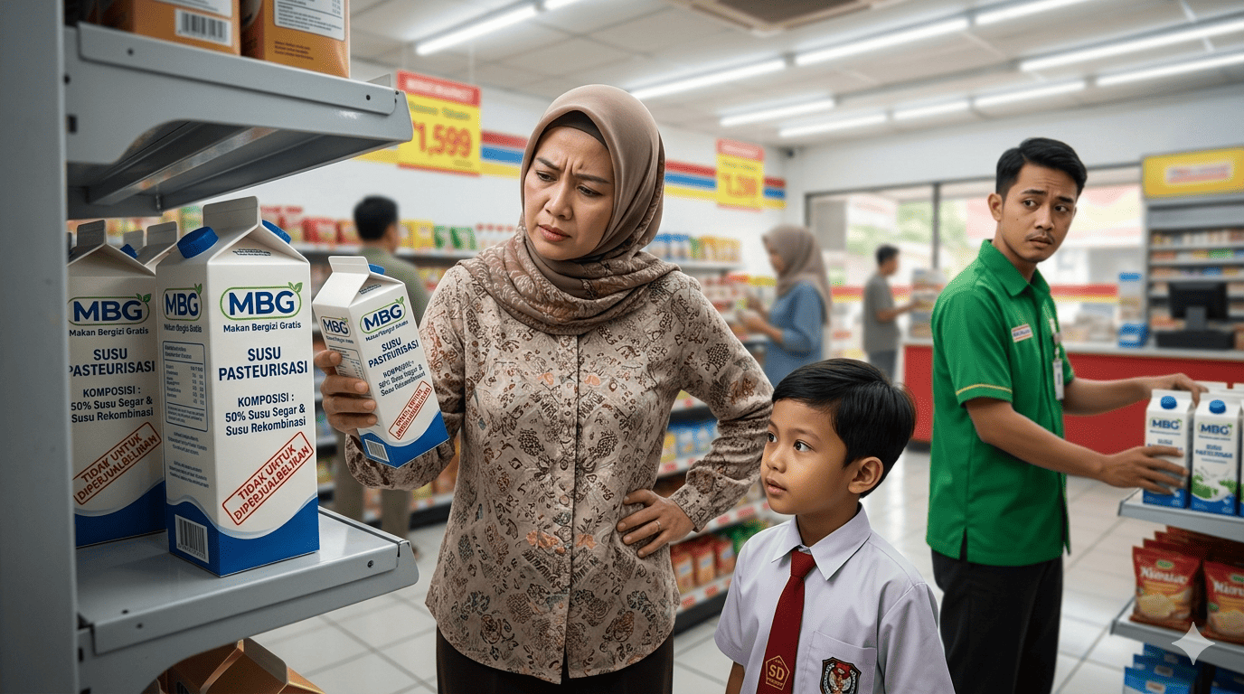 Susu MBG Viral Dijual di Minimarket, Benarkah Hanya 50 Persen Susu Segar?