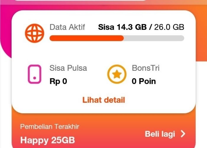 Anti Ribet! 3 Cara Cek Kuota Tri Paling Mudah 2026, Bisa Tanpa Internet!