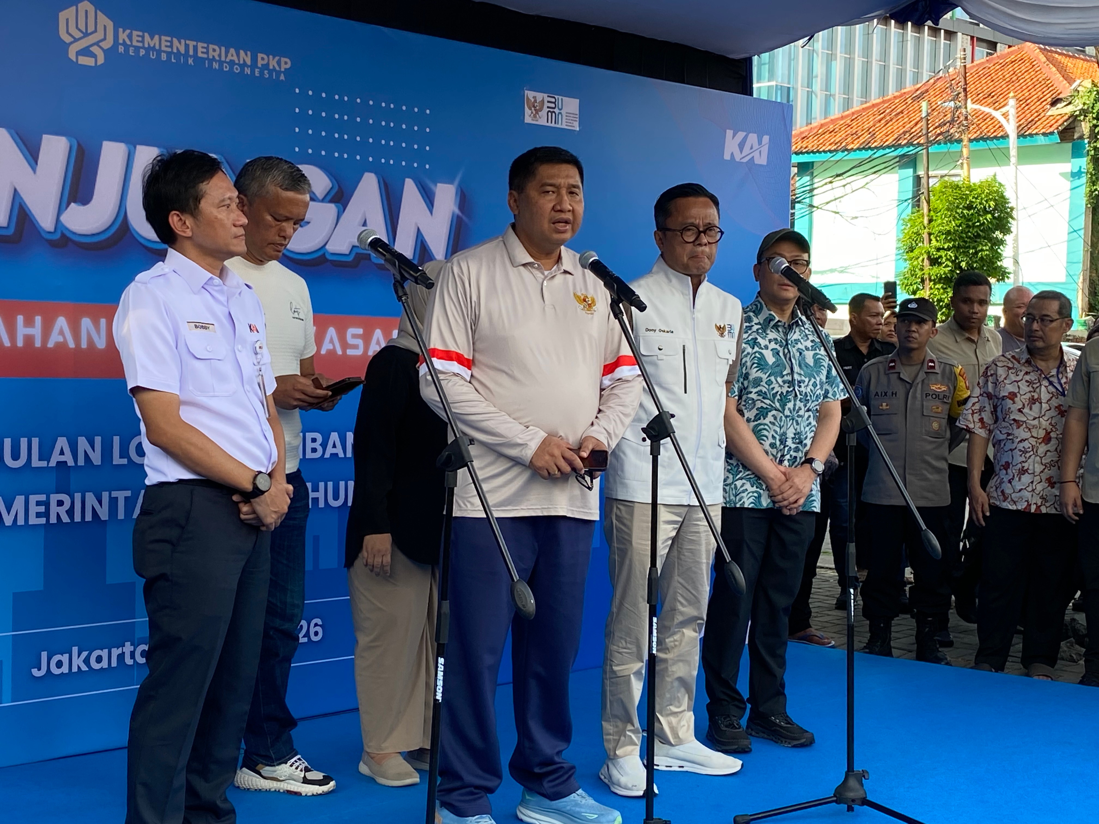 Menteri Maruarar Sirait Bakal Bangun 1.000 Unit Rusun Murah di Lahan Milik KAI