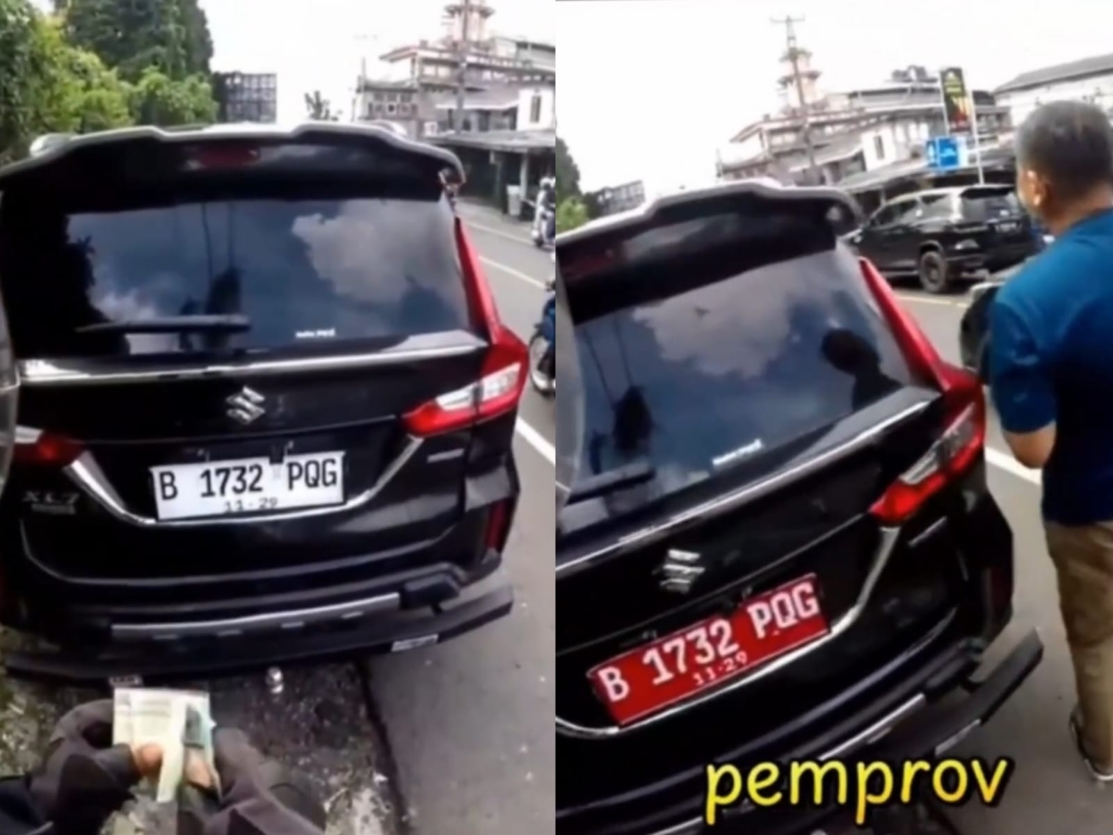 Viral, Mobil Dinas Pemprov Jakarta Terciduk Pakai Pelat Palsu Saat Liburan ke Puncak