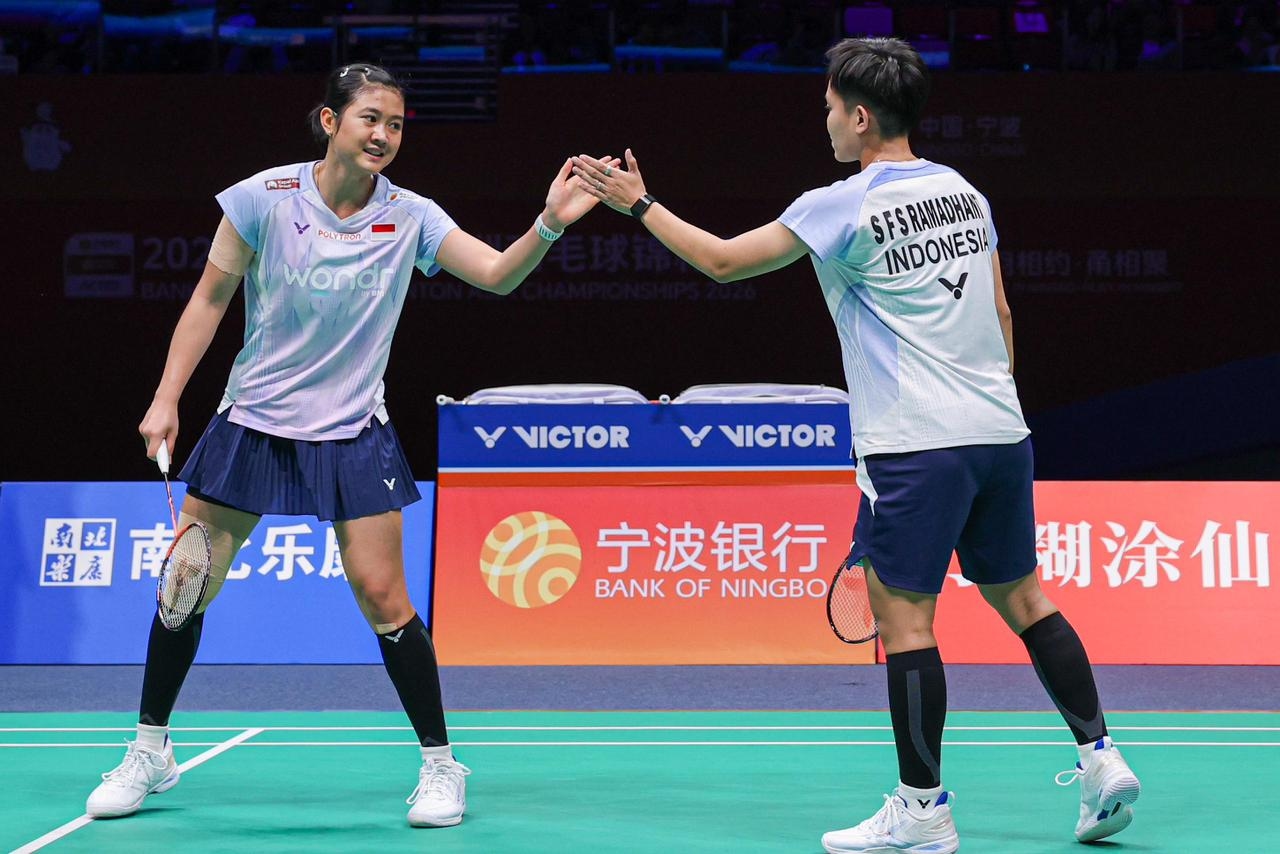 Kejuaraan Bulutangkis Asia: ​Tiwi/Fadia Susul Fajar/Fikri ke Semifinal, Gilas Unggulan 6 Asal Jepang 