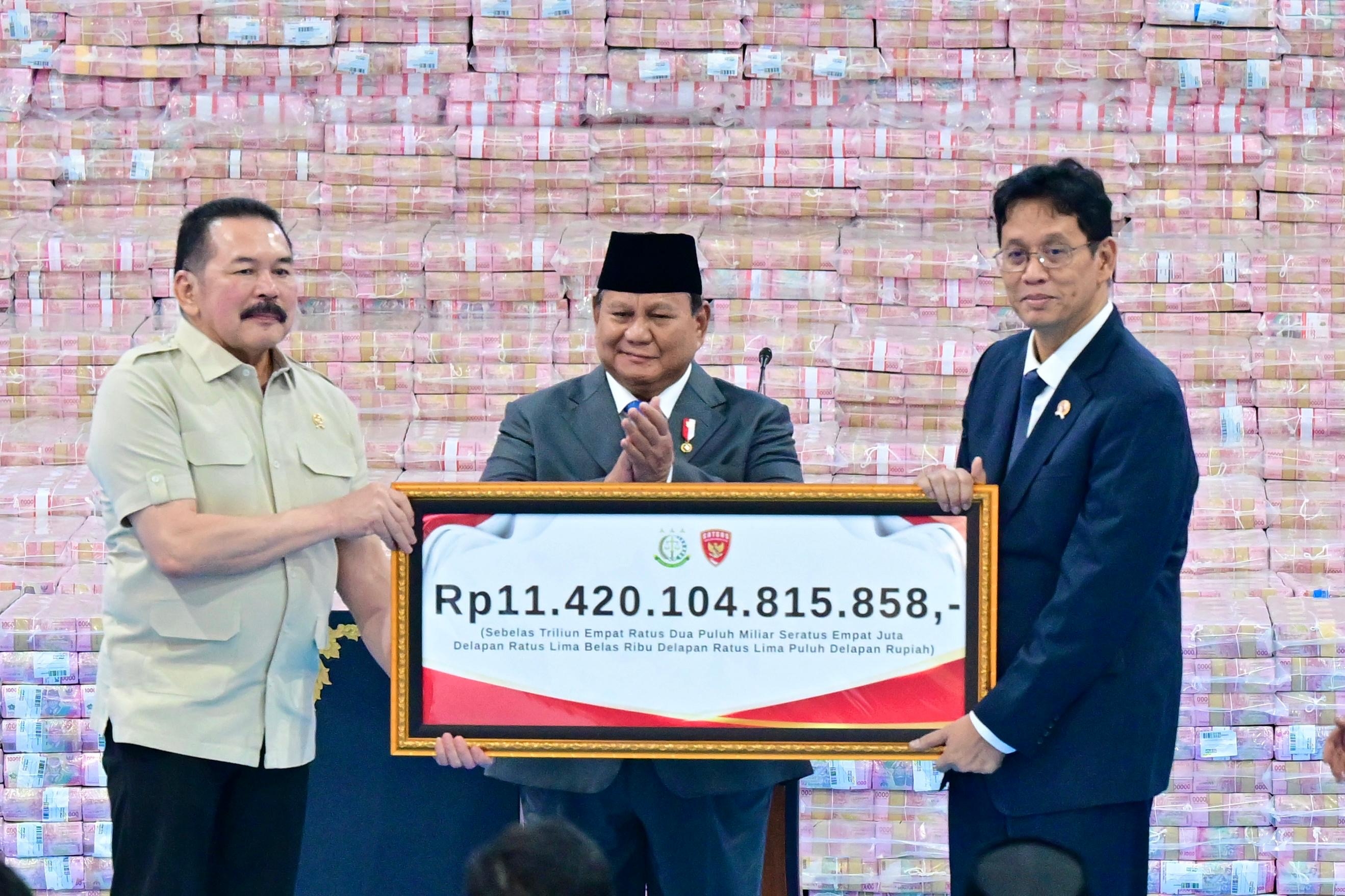 Prabowo: Rp31,3 Triliun Uang Negara Diselamatkan, Aset Rp370 Triliun Siap Dimanfaatkan untuk Rakyat