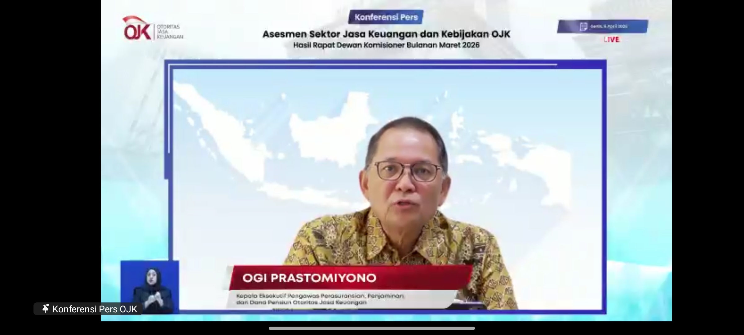 OJK: Lonjakan Hasil Investasi Asuransi Jadi Sinyal Pemulihan Industri