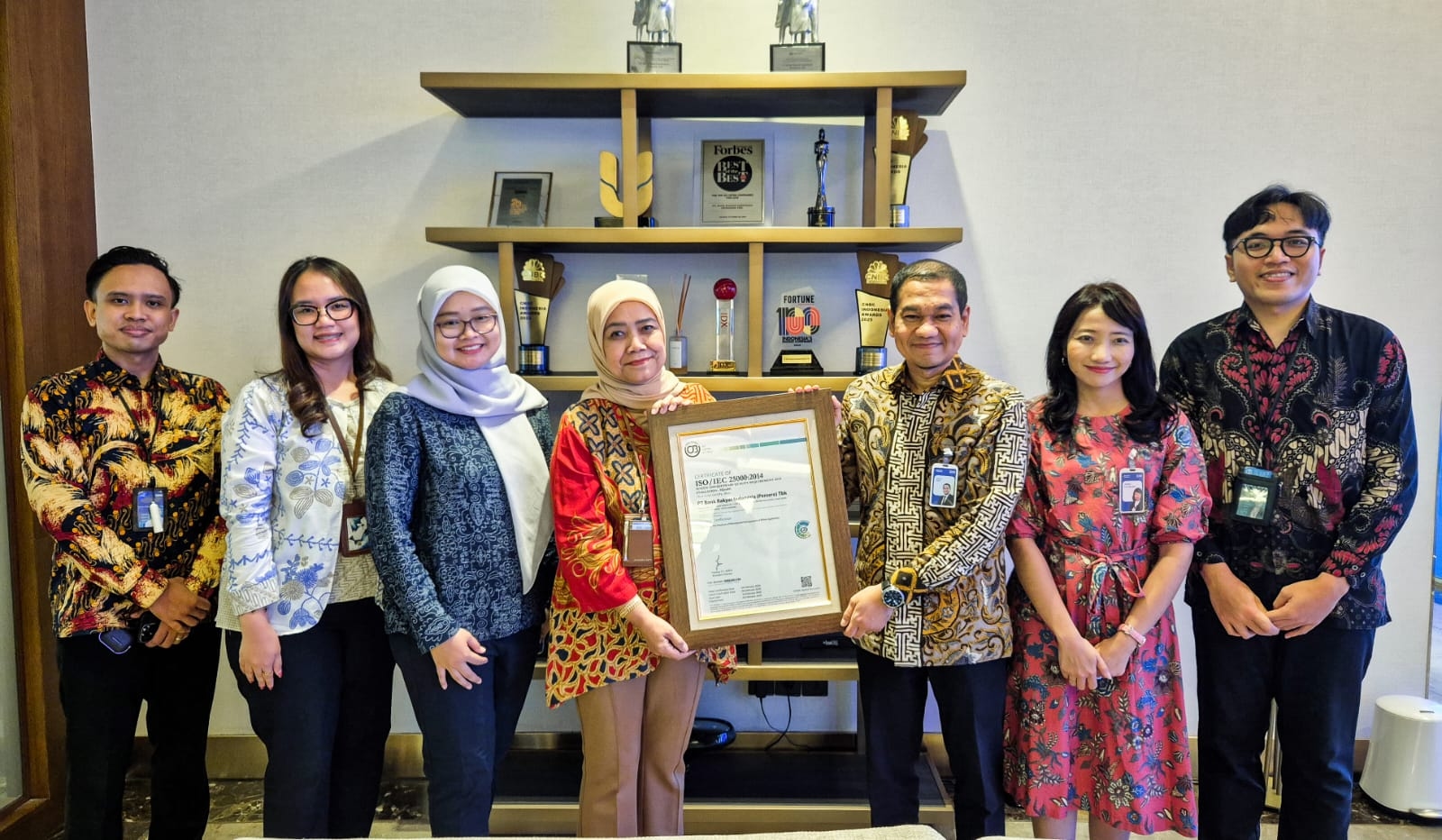 BRI Jadi Bank Pertama di Indonesia Bersertifikasi ISO/IEC 25000