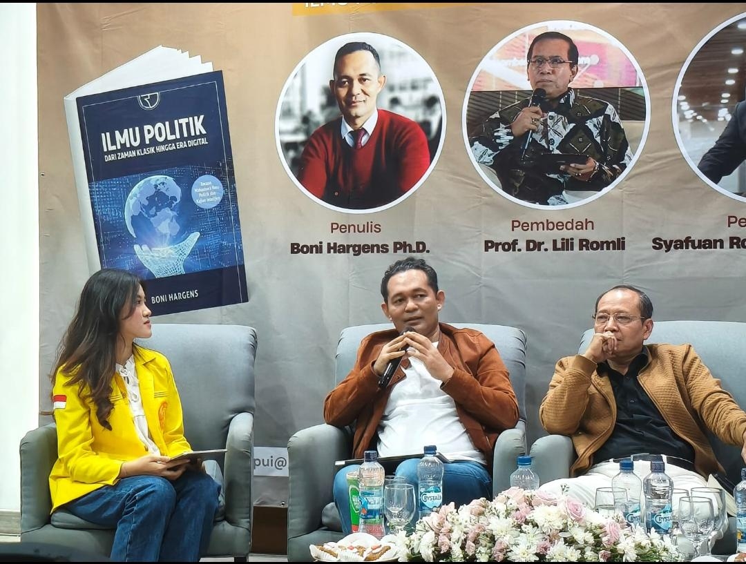 Luncurkan Buku Ilmu Politik, Boni Hargens Singgung Saiful Mujani yang Menampar Parpol