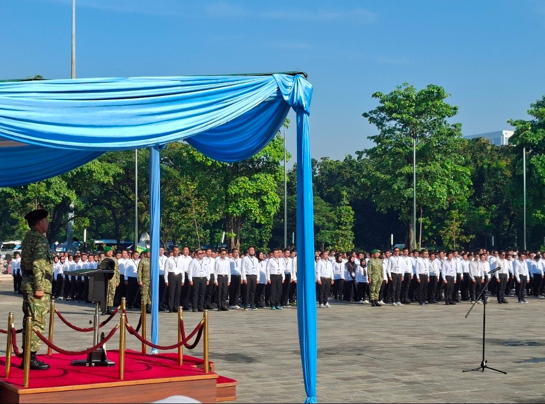 2000 Komcad ASN Jalani Apel Jelang Pelatihan di Lembaga Pendidikan