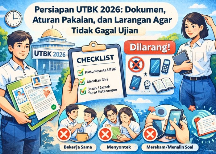 Persiapan UTBK 2026: Cek Dokumen Wajib, Aturan Pakaian, dan Larangan Agar Tidak Gagal Ujian