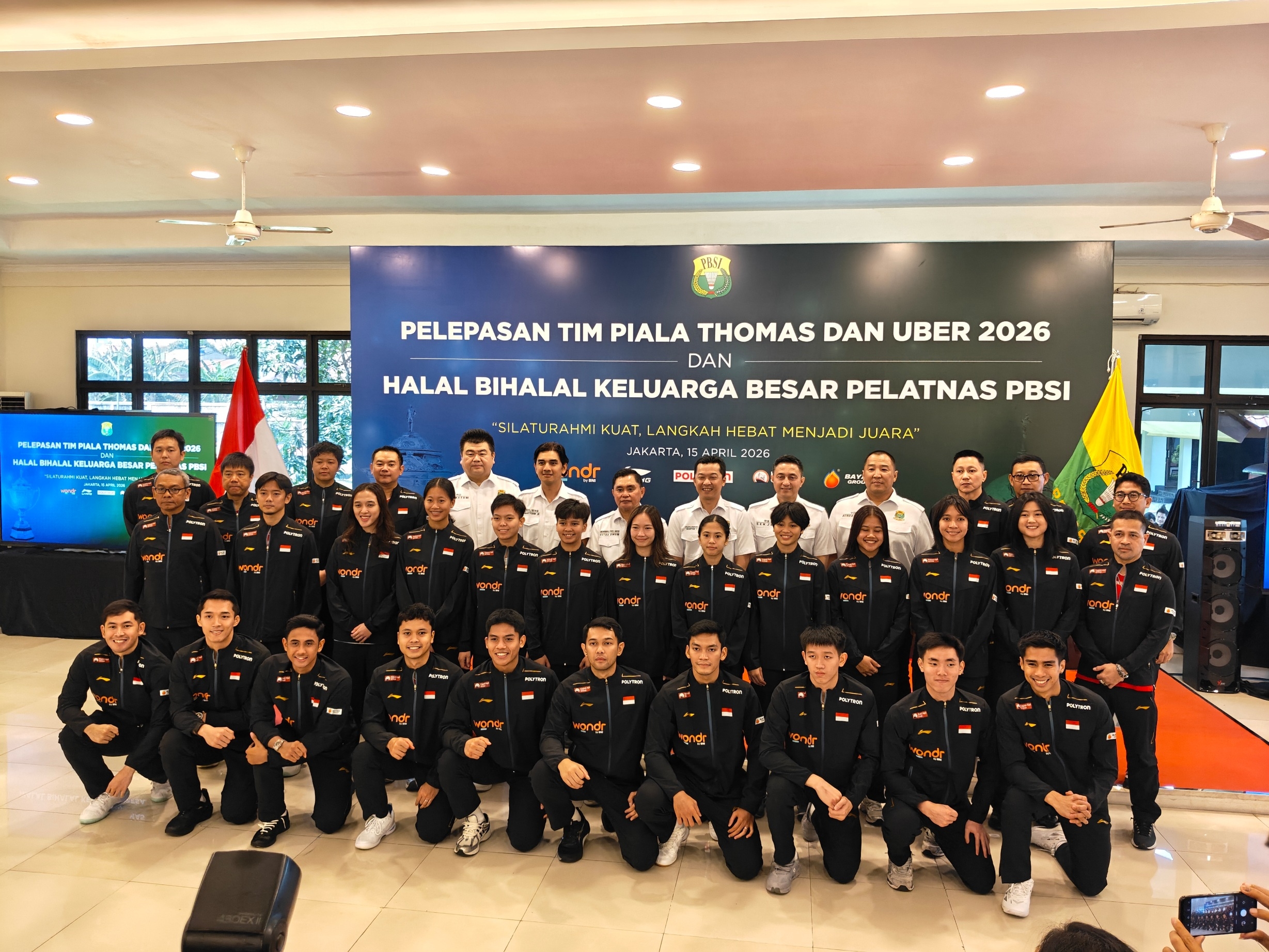PBSI Lepas Skuad Piala Thomas dan Uber: Pemain Diminta Bermain Lepas