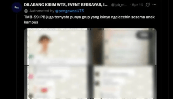 Kasus Grup Chat Mahasiswa IPB Viral, Dugaan Pelecehan Seksual Tuai Kecaman dan Respons Kampus