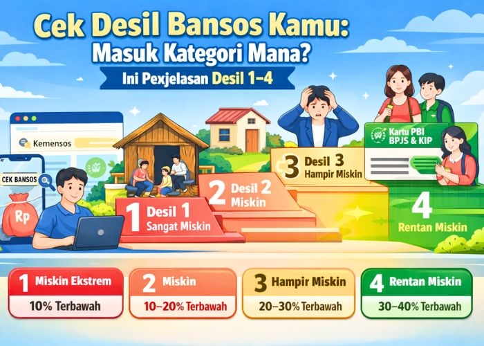 Cek Desil Bansos Kamu: Masuk Kategori Mana? Ini Penjelasan Desil 1-10