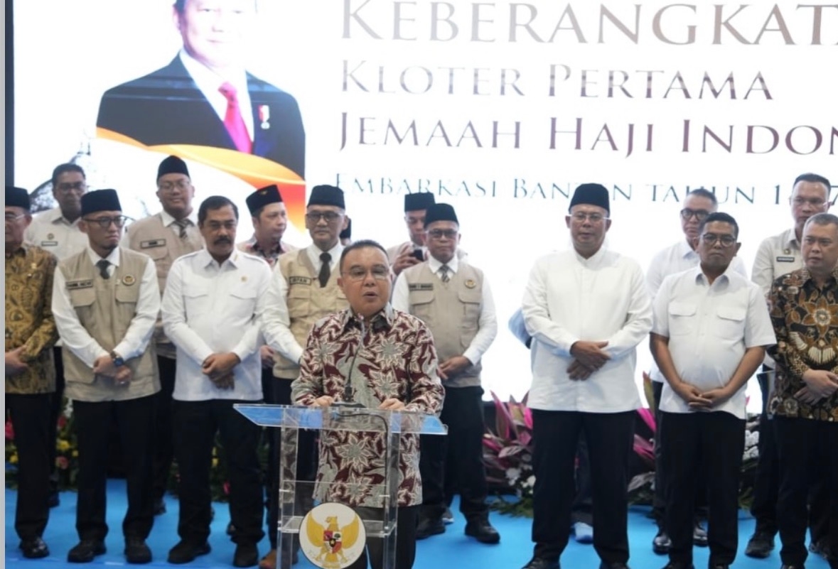 Dasco Lepas Kloter Perdana Haji 2026, DPR Apresiasi Kesiapan Layanan Jemaah