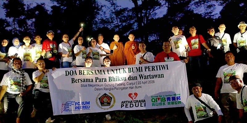Doa Lintas Spiritualitas di Gunung Padang, Kembalikan Kesadaran Manusia untuk Lestarikan Bumi