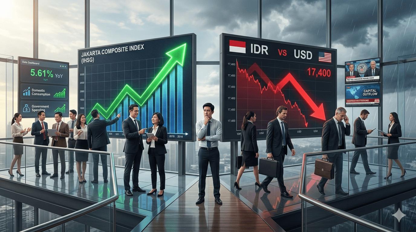 Rupiah dan IHSG: Kenapa Pasar Naik Tapi Mata Uang Terus Melemah?