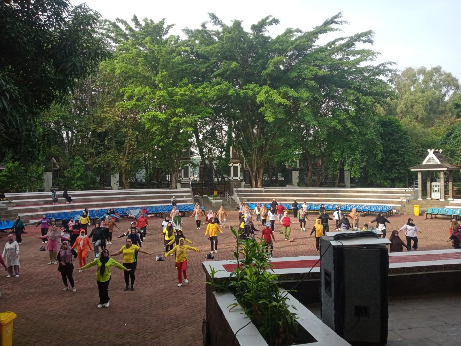 Taman Cerdas Anak Surawisesa Dipakai Senam Ibu-Ibu, Warga Soroti Fungsi Ruang Bermain Anak