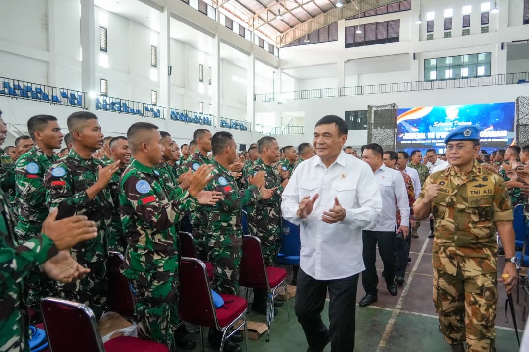 Menko Polkam Ingatkan Satgas Garuda UNIFIL Tingkatkan Disiplin dan Latihan dalam Misi Perdamaian