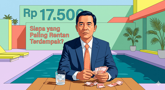 Rupiah Tembus Rp17.500 per Dolar AS, Siapa yang Paling Rentan Terdampak?