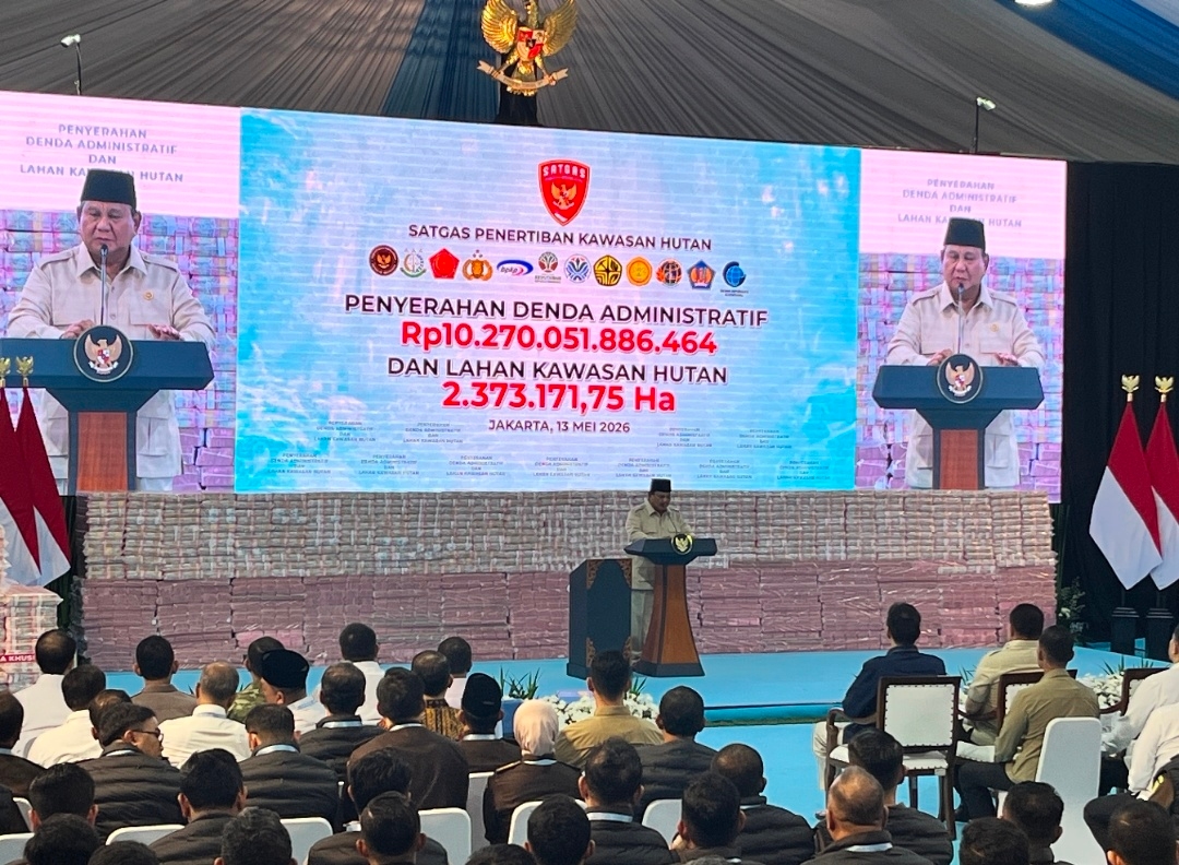 Satgas PKH Serahkan Rp10,2 Triliun ke Negara, Prabowo: Ini Bukti Pemerintah Berani Tegas
