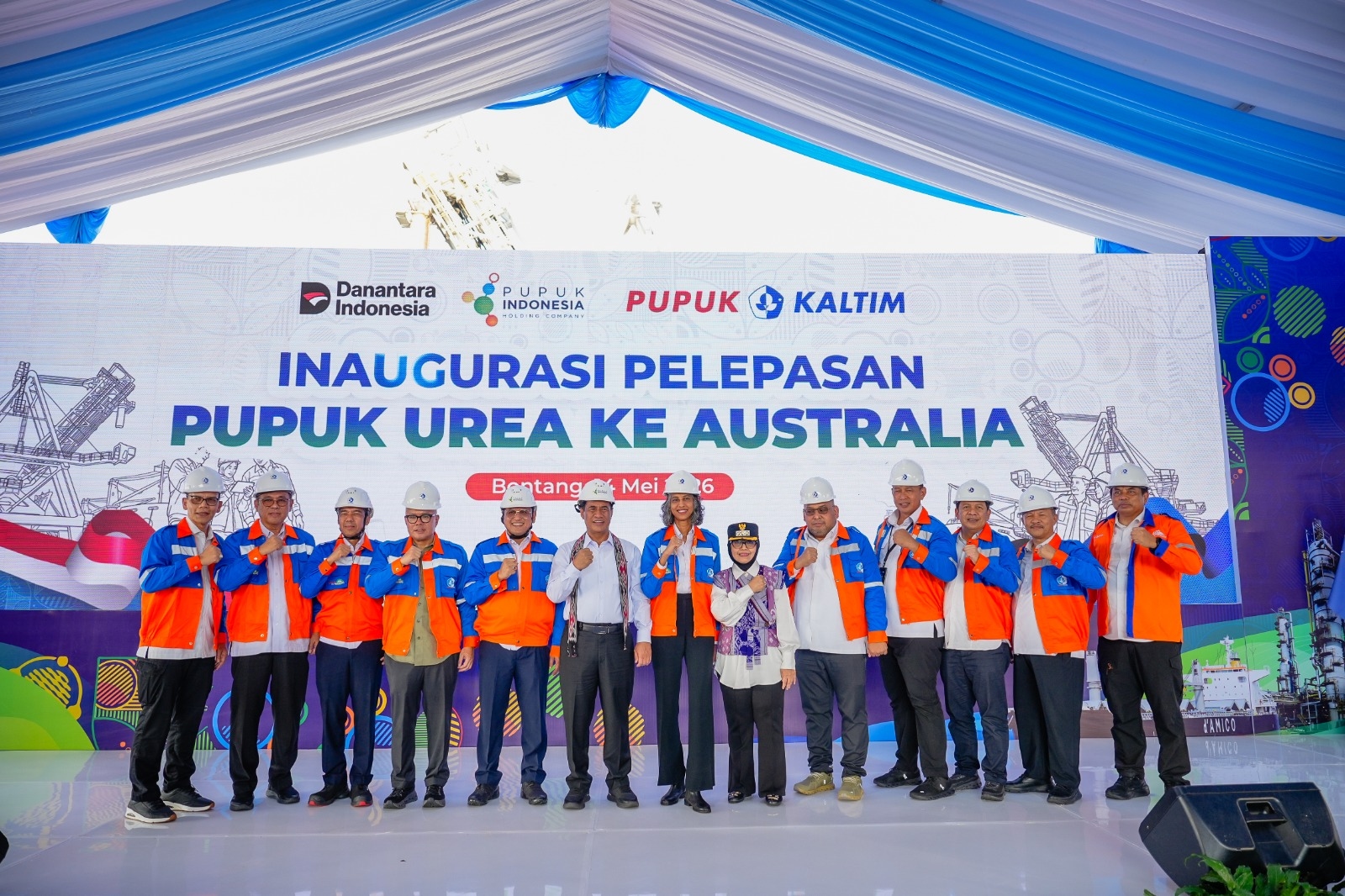 RI Ekspor Perdana 47.250 Ton Pupuk Urea ke Australia