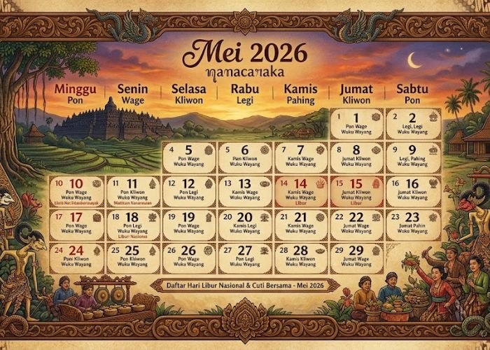 Bukan Sekadar Tanggalan, Ini Makna 5 Hari Pasaran dalam Kalender Jawa