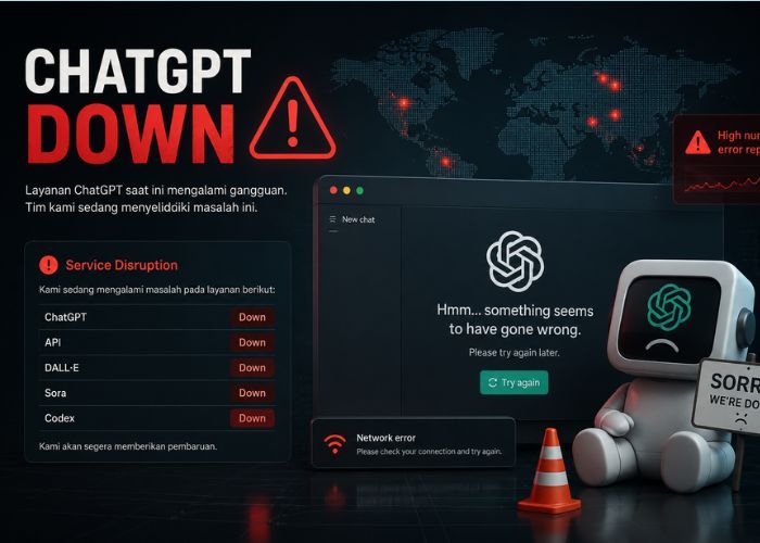 Apakah ChatGPT Down? Pengguna OpenAI Keluhkan Gangguan Login dan Percakapan