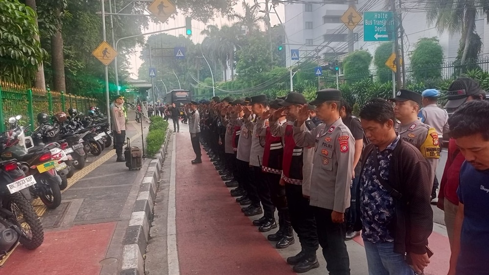 Polres Jakpus Terjunkan 162 Personel Amankan Peringatan Hari Lahir Pancasila di Gedung Kemlu