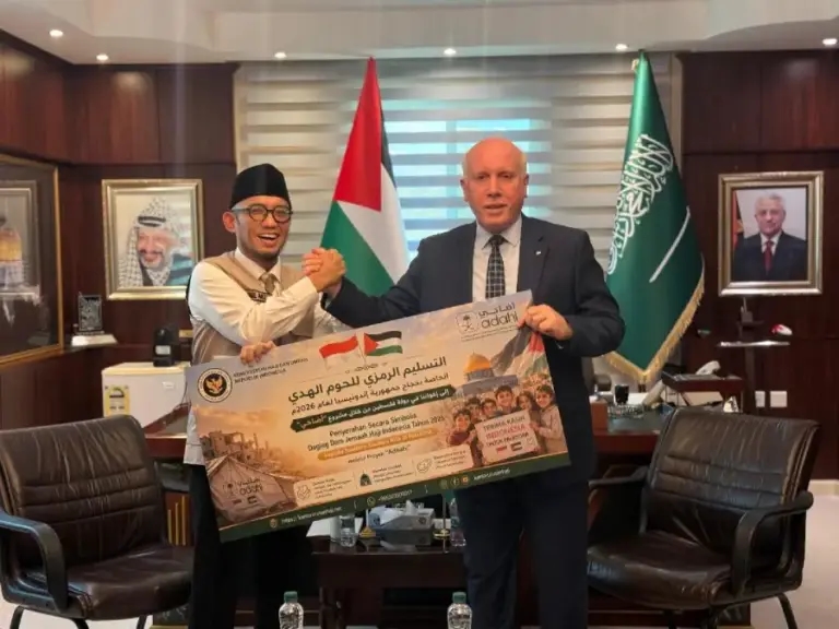 Daging Dam 195 Ribu Jemaah Haji Indonesia Diserahkan ke Palestina