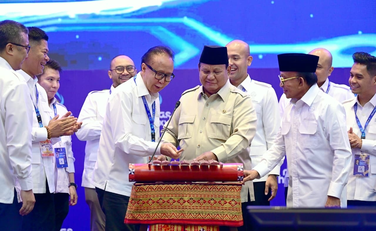 Prabowo Buka Munas HIPMI, Tekankan Nasionalisme sebagai Fondasi Pertumbuhan Ekonomi
