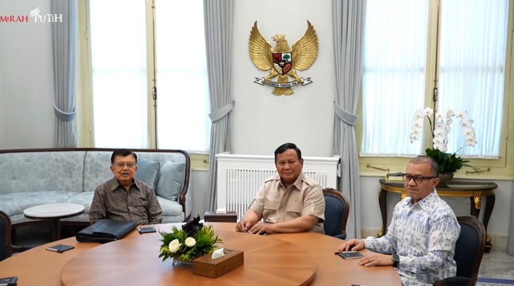 Presiden Prabowo Terima Kunjungan Jusuf Kalla di Istana, Siap Partisipasi Bangun Energi Hijau