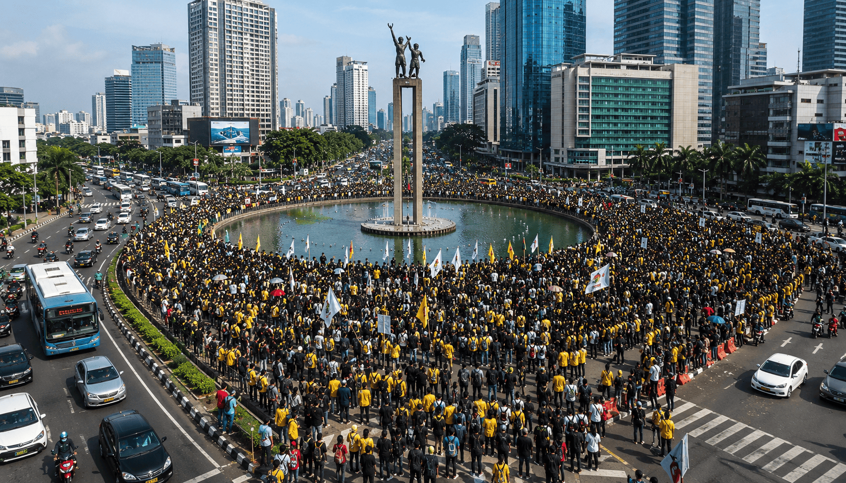 Demo 12 Juni 2026 di Bundaran HI, Ini Rute Alternatif agar Terhindar dari Macet