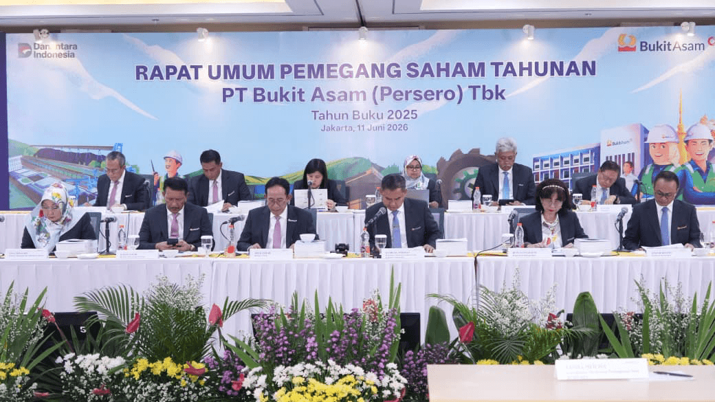 PTBA Bagikan Dividen Rp1,32 Triliun, Setara 45 Persen Laba 2025