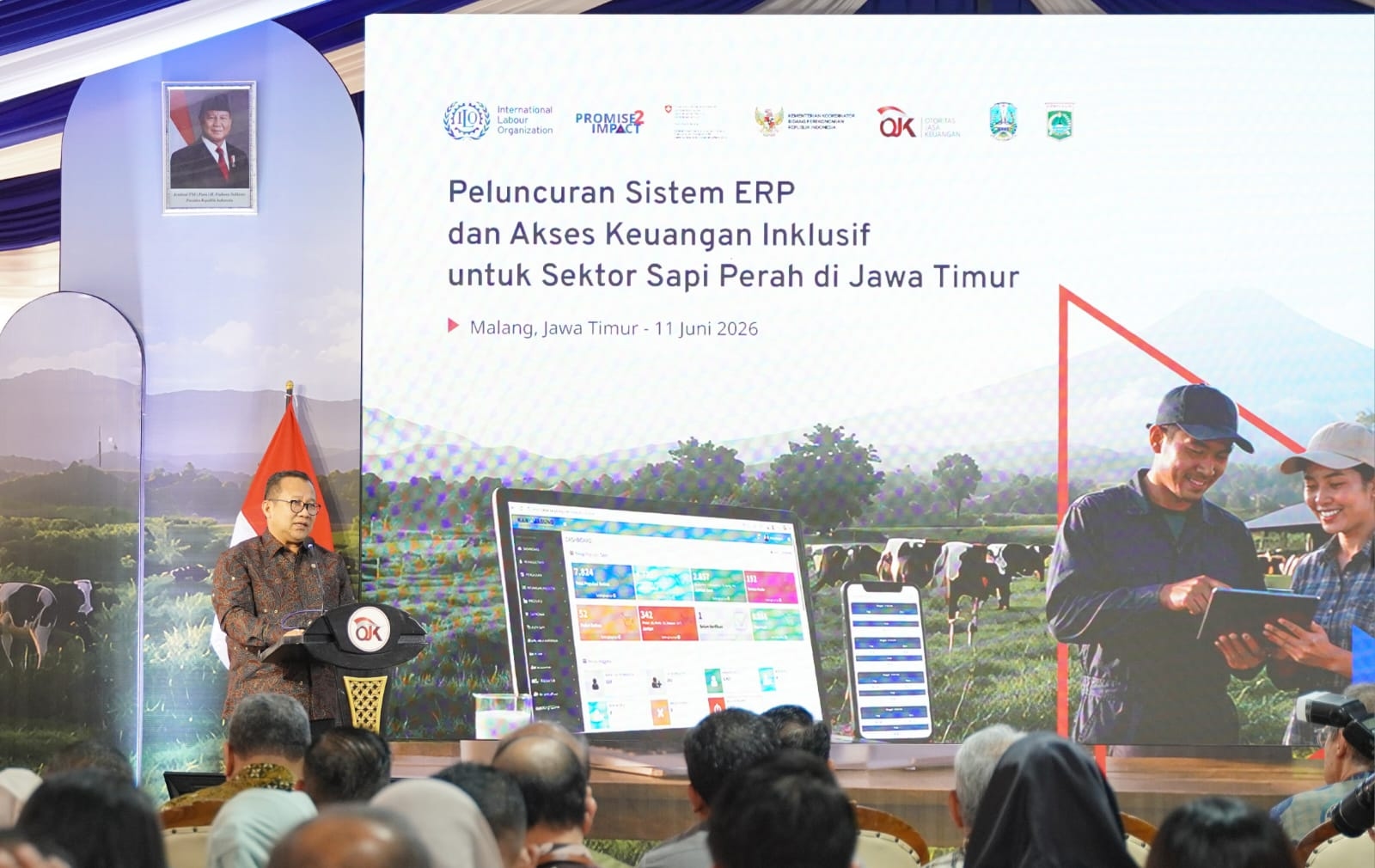 Buka Akses Pembiayaan bagi Peternak Sapi Perah, OJK Gandeng ILO Luncurkan Sistem ERP di Jatim