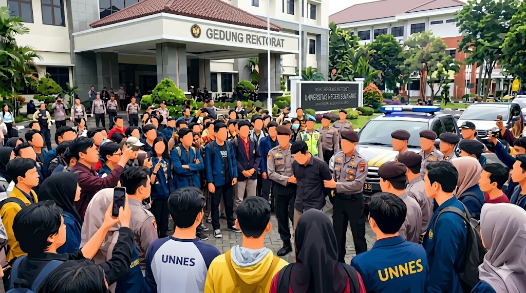Kronologi Mahasiswa Unnes Diduga Kirim Chat Mesum hingga Dikepung Massa, Polisi Masih Dalami Kasus