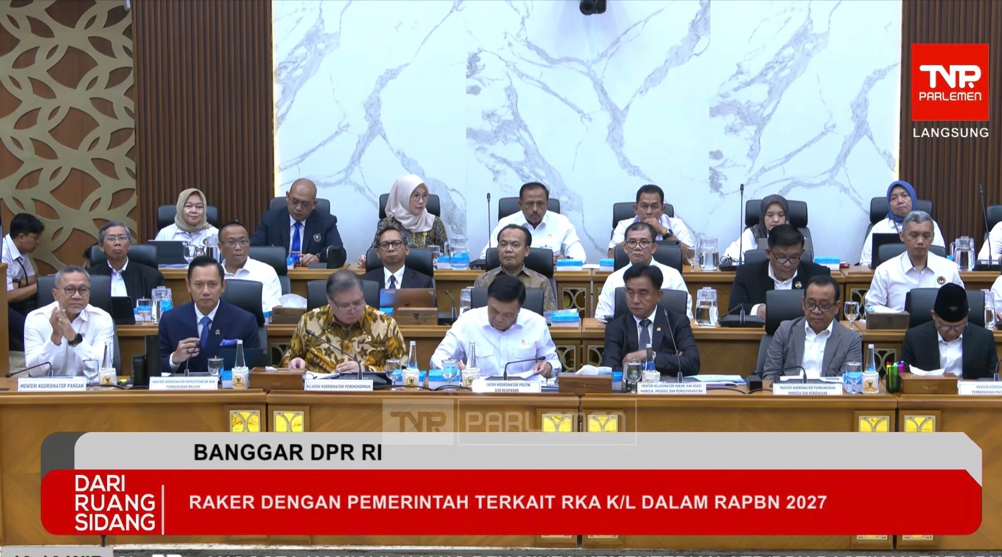 Banggar DPR Setujui Pagu Anggaran Tujuh Kemenko di 2027, Total Capai Rp3,1 Triliun