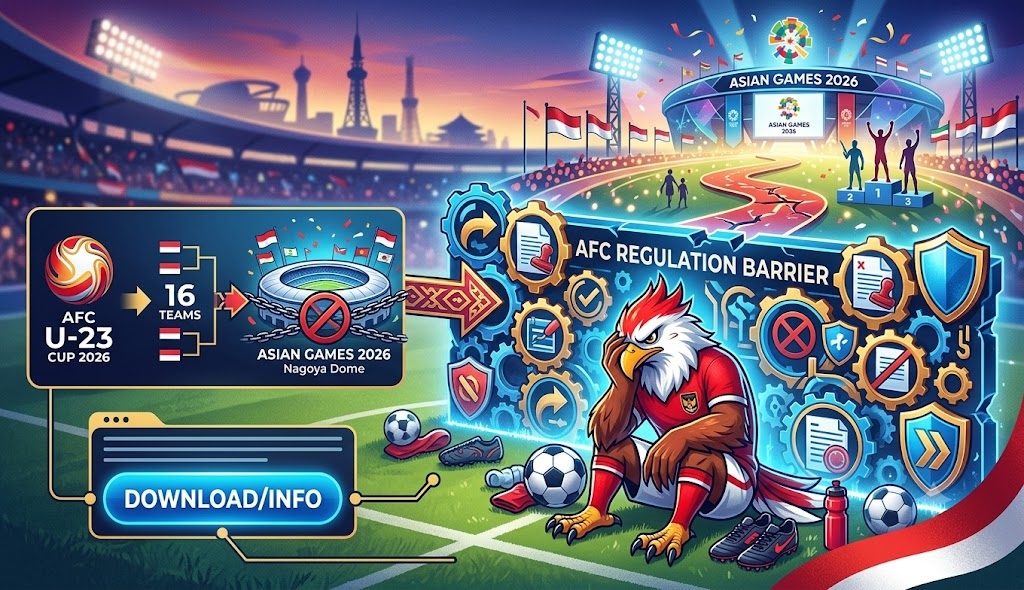 Bukan Sanksi, Ternyata Ini Penyebab Timnas Sepak Bola Indonesia Absen Main di Asian Games 2026