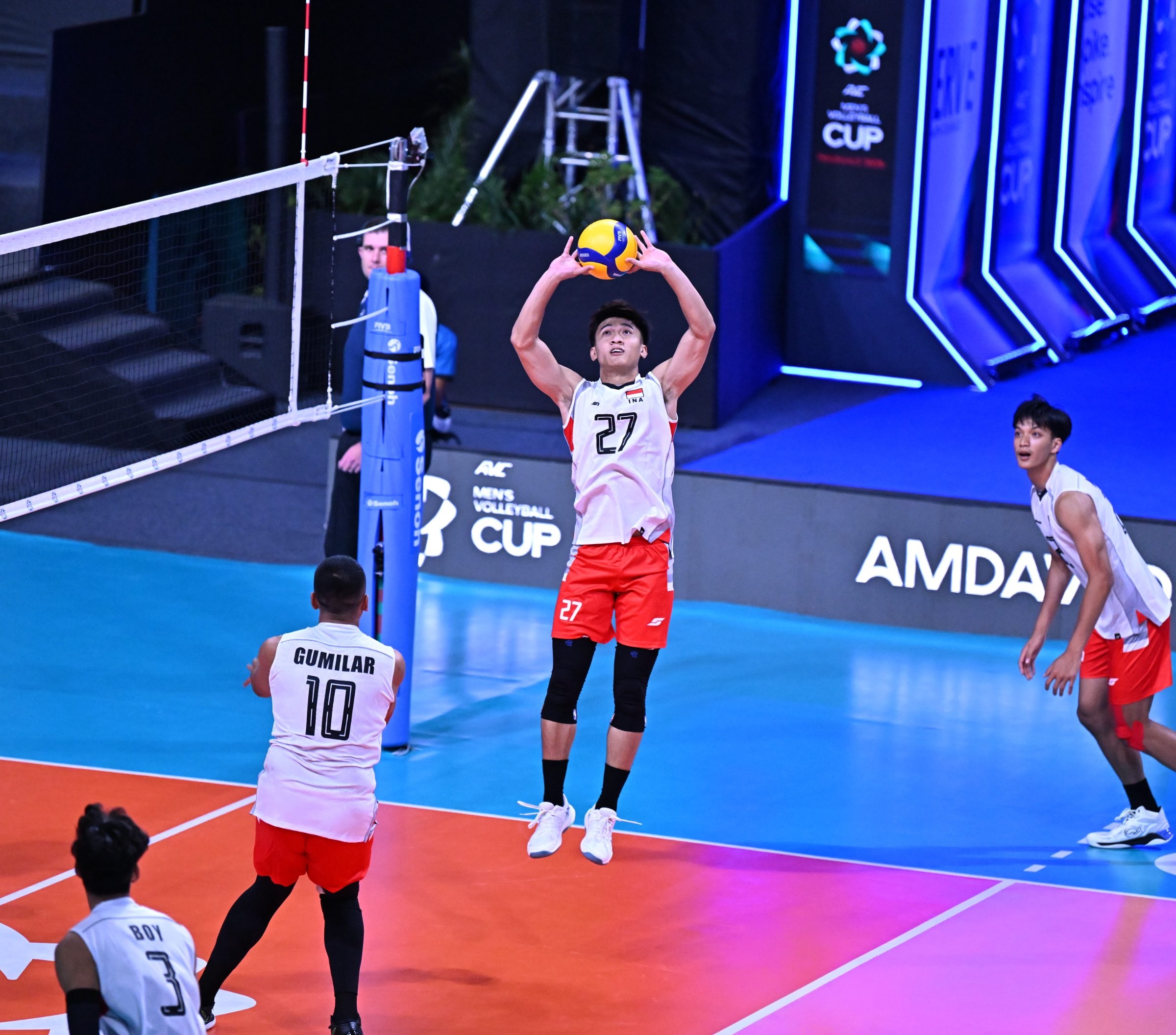 AVC Cup: Tekuk Thailand Lewat Drama 5 Set, Timnas Voli Putra Indonesia Jaga Asa ke Semifinal