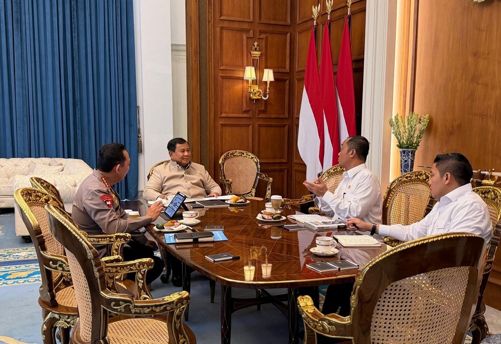 Presiden Prabowo Terima Kapolri, Bahas Situasi Kamtibmas dan Persiapan Hari Bhayangkara