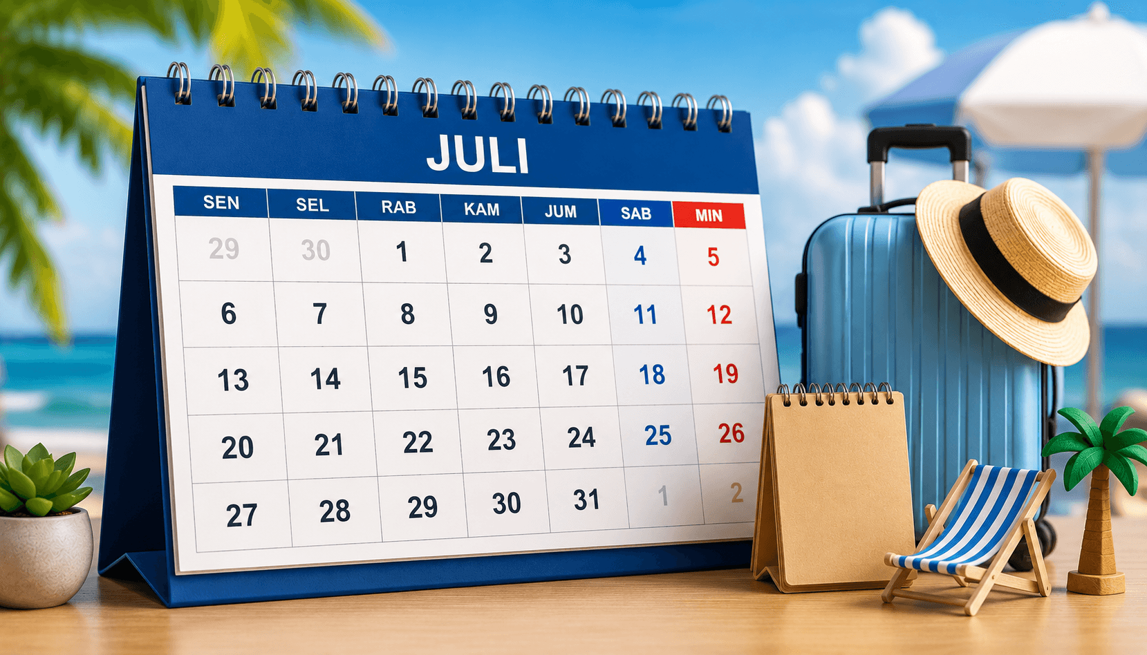 Cek Cuti Bersama dan Libur Nasional Juli 2026, Ada Tanggal Merah?