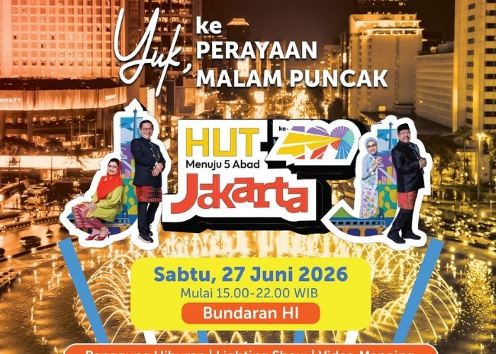 HUT Jakarta ke-499 Dirayakan Meriah di Bundaran HI, Ini Jadwal dan Agenda Lengkapnya
